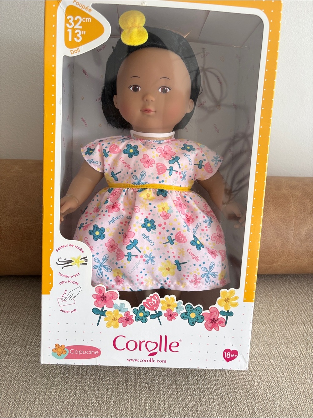 Corolle Capucine Floral Pink Dress Doll - NIB NEW!